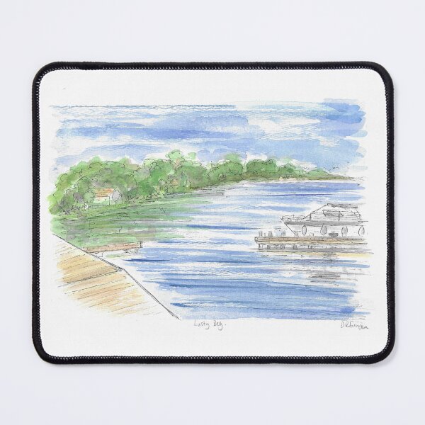 Item preview, Lusty Beg Island watercolour painting. designed and sold by DebTheZeb.