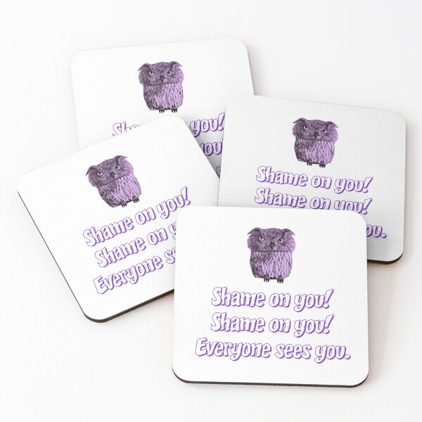 Item preview, Shame on you! Shame on you! Everyone sees you. designed and sold by Kate Anderson Art.