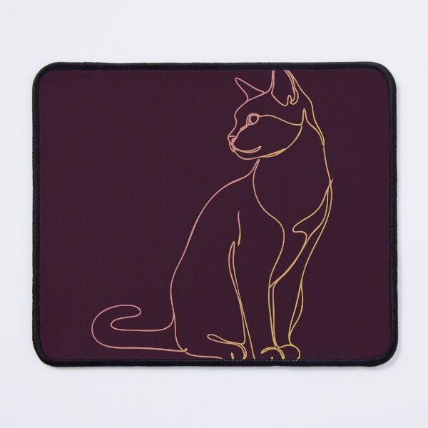 Item preview, Gold cat in line style designed and sold by Nazardes.