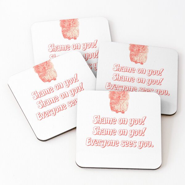 Item preview, Shame on you! Shame on you! Everyone sees you. designed and sold by Kate Anderson Art.