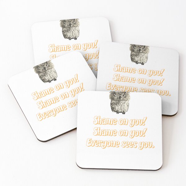 Item preview, Shame on you! Shame on you! Everyone sees you. designed and sold by Kate Anderson Art.