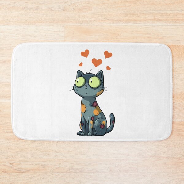 Item preview, Cat Zombie with Hearts, Cute core, Dead Core designed and sold by DeadCuteKennel.