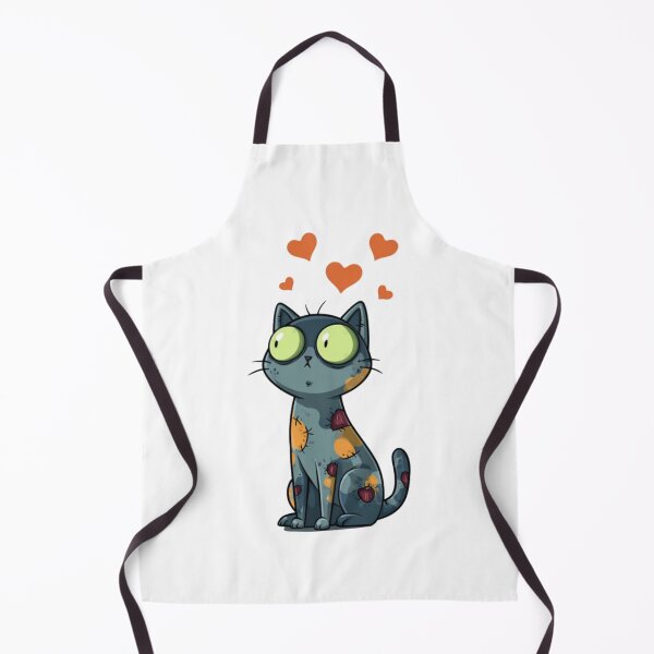 Item preview, Cat Zombie with Hearts, Cute core, Dead Core designed and sold by DeadCuteKennel.