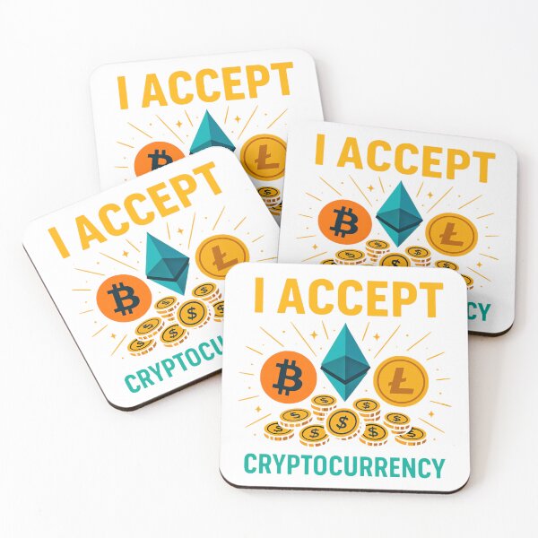 Item preview, Crypto Accepted – Tri-Symbol Payment Design designed and sold by BitCrop.