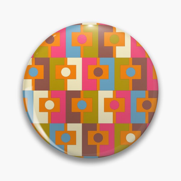 Item preview, Mid Century Modern Geometric Colorful Eclectic Rektangel Pattern designed and sold by kierkegaard.