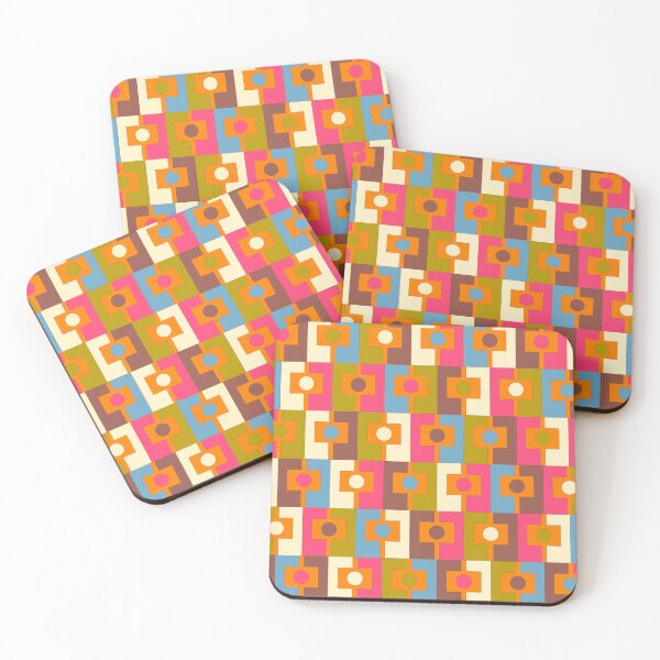 Item preview, Mid Century Modern Geometric Colorful Eclectic Rektangel Pattern designed and sold by kierkegaard.