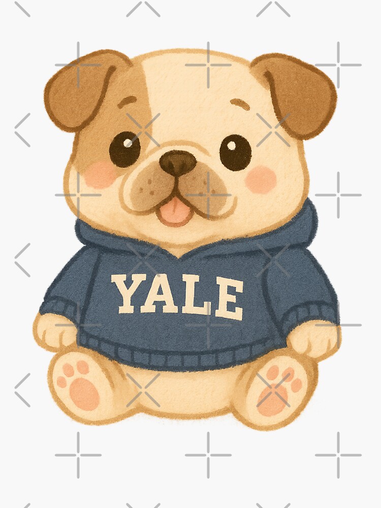 Thumbnail 3 of 3, Sticker, Yale Bulldog - Handsome Dan designed and sold by eliseweiss.