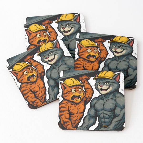 Item preview, Heavy Lifting Cat Team designed and sold by Uglyandcute.