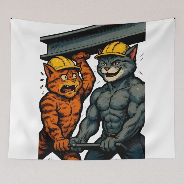 Item preview, Heavy Lifting Cat Team designed and sold by Uglyandcute.