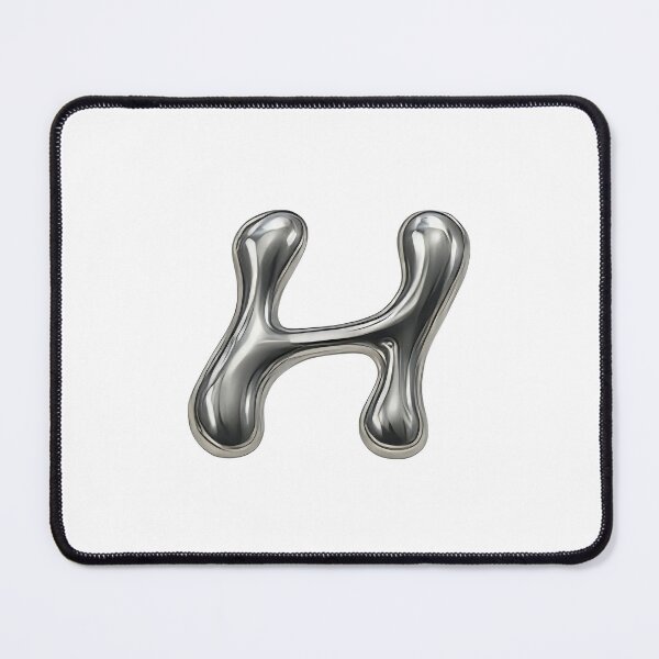 Item preview, Initial H - 3D Liquid Metal Font designed and sold by uncoXab.