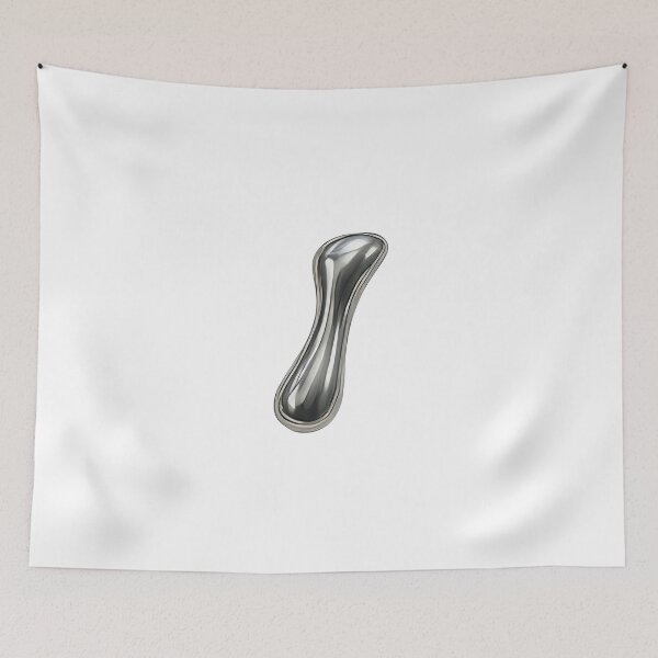 Item preview, Initial I - 3D Liquid Metal Font designed and sold by uncoXab.