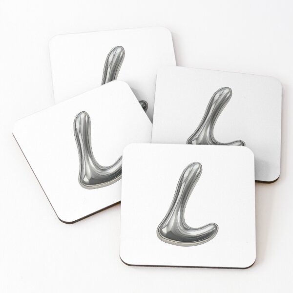 Item preview, Initial L - 3D Liquid Metal Font designed and sold by uncoXab.