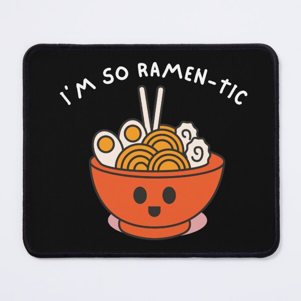 Item preview, I'm So Ramen-tic – Cute Noodle Pun Design designed and sold by Misery Loves Cotton.