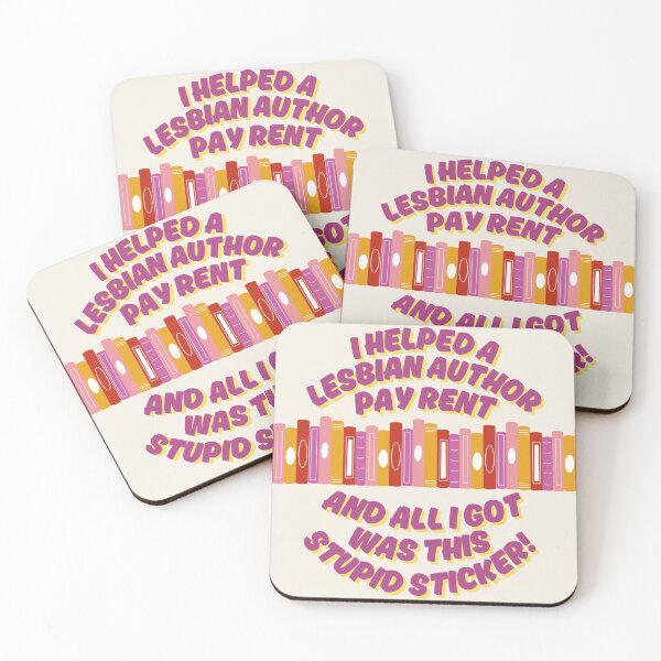 Item preview, "I helped a lesbian author and all I got was this sticker" designed and sold by brittneymgh.