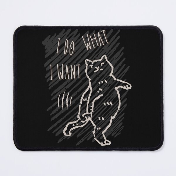 Item preview, Sassy Cat 'I Do What I Want!' designed and sold by Misery Loves Cotton.