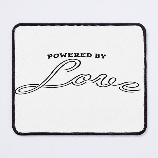 Item preview, Powered by Love – Dual Energy Quote – Modern Motivational Design designed and sold by Vibranta Studio.