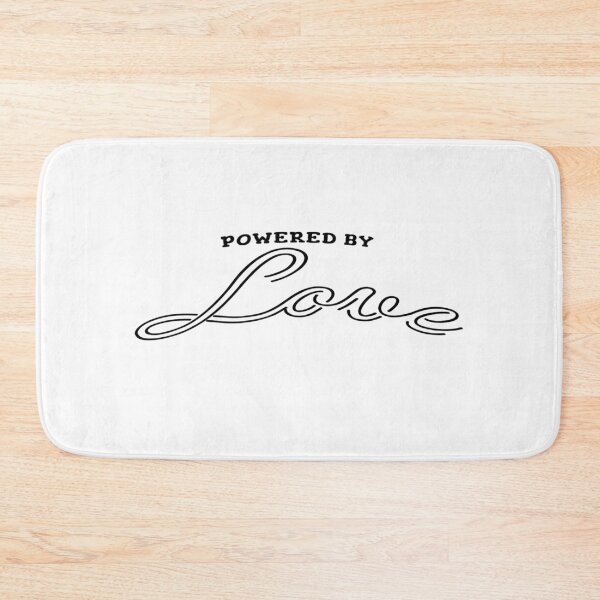 Item preview, Powered by Love – Dual Energy Quote – Modern Motivational Design designed and sold by Vibranta Studio.