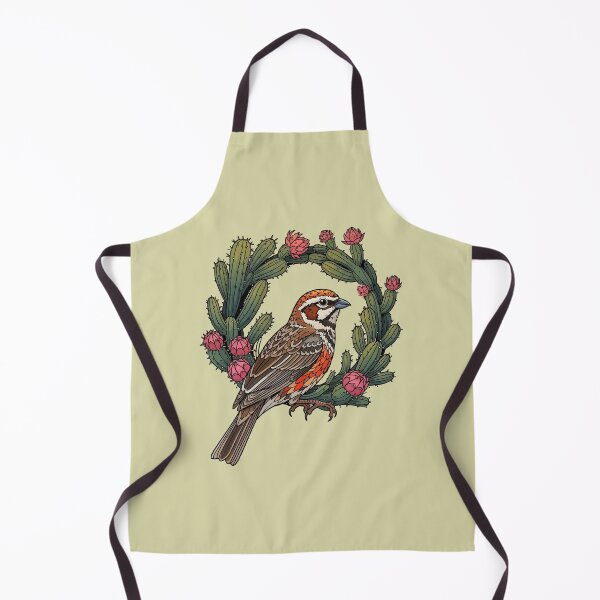 Item preview, Colorado Lark Bunting Bird Surrounded By Red Cacti Flowers designed and sold by taiche.