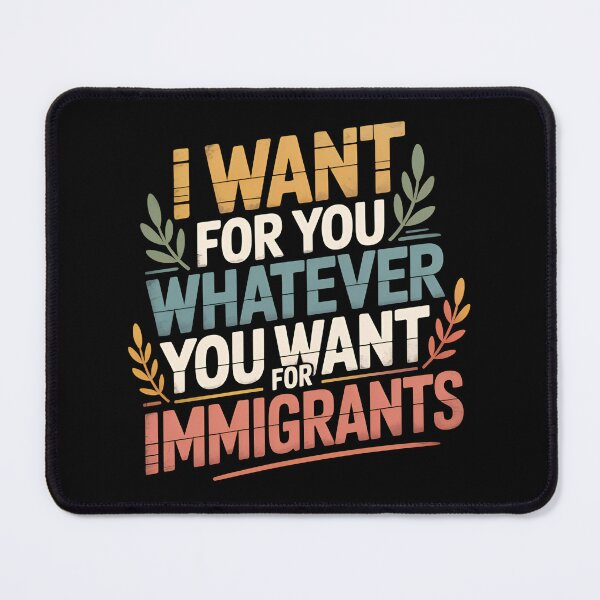 Item preview, I Want For You Whatever You Want For Immigrants - This gift is perfect for those who support human rights and stand in solidarity with immigrants, wanting to express their values and empathy. designed and sold by ZyziowskyArt.
