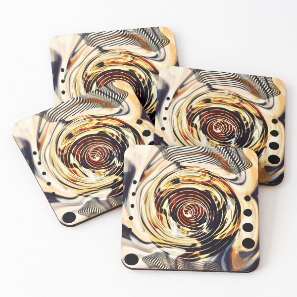 Item preview, Abstract, graphic and dynamic composition in black and beige designed and sold by AnnabellaRh.