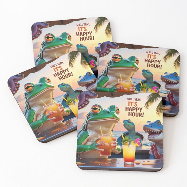 Item preview, Shell Yeah, It’s Happy Hour! designed and sold by OffTrackCo.