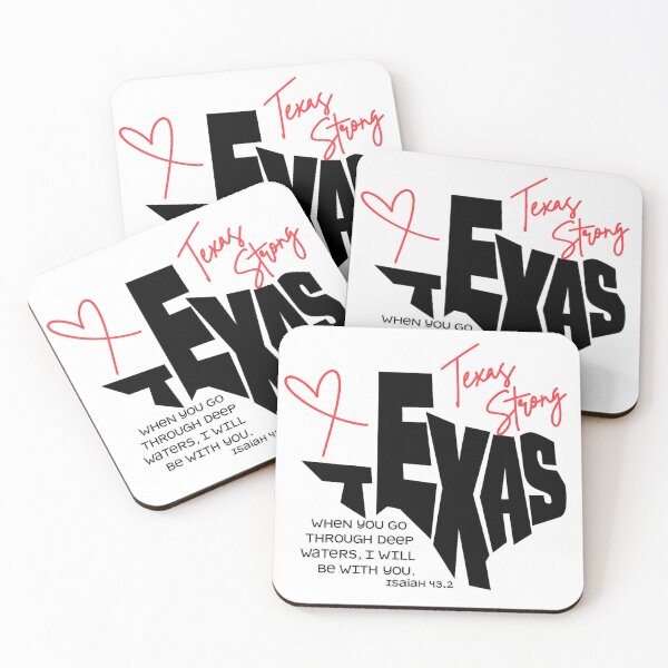 Item preview, Texas Strong, Bible Verse, When You Go Through Deep Waters, Flood Relief, Pray for Texas, Texas Support designed and sold by toongstudio.