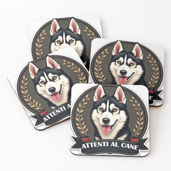 Item preview, Husky, Attenti al cane designed and sold by barbastyle.