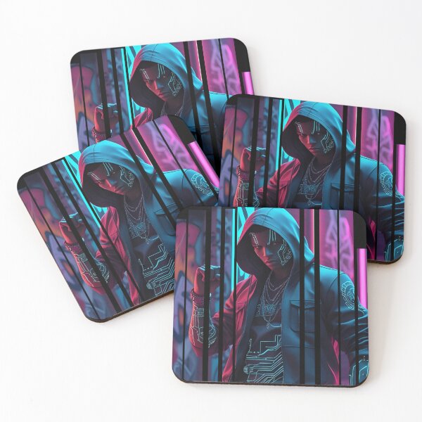 Item preview, Streetwear AI rebel with circuit tattoos 5 designed and sold by Neon G.