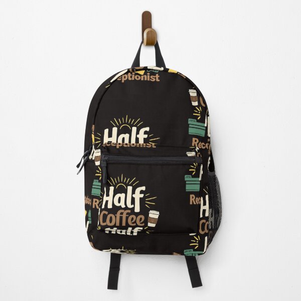 Item preview, Half Coffee Half Receptionist Funny Office Graphic Design designed and sold by WHDProduction45.
