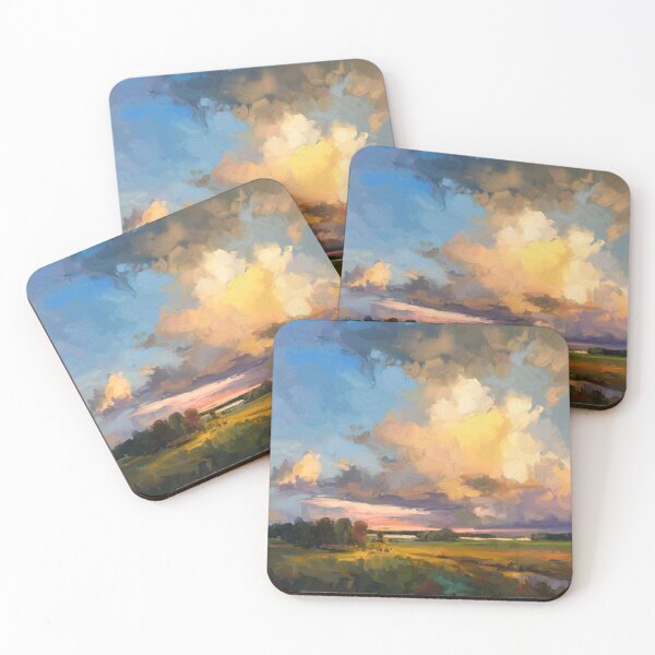 Item preview, Cloudy evening digital painting  designed and sold by Mikko Tyllinen.