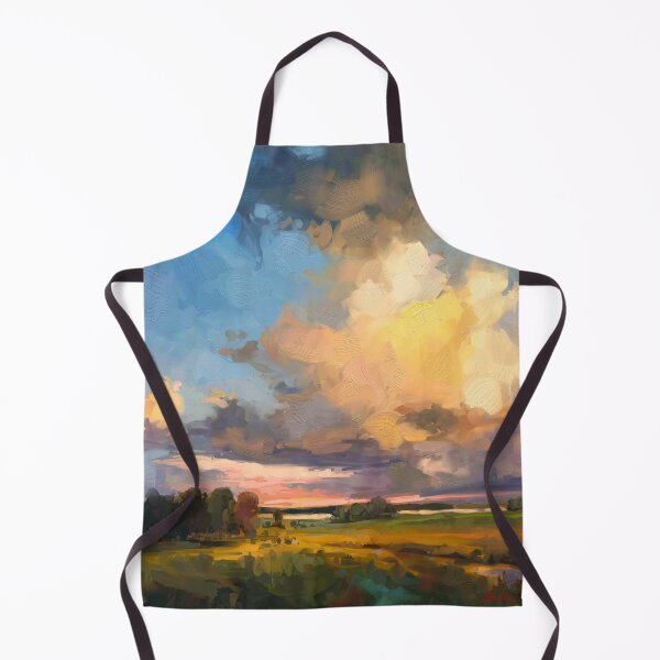 Item preview, Cloudy evening digital painting designed and sold by Mikko Tyllinen.