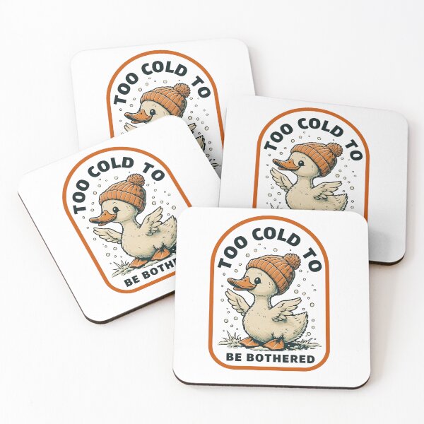 Item preview, Too Cold to Be Bothered Funny Winter Duck Design designed and sold by WHDProduction45.
