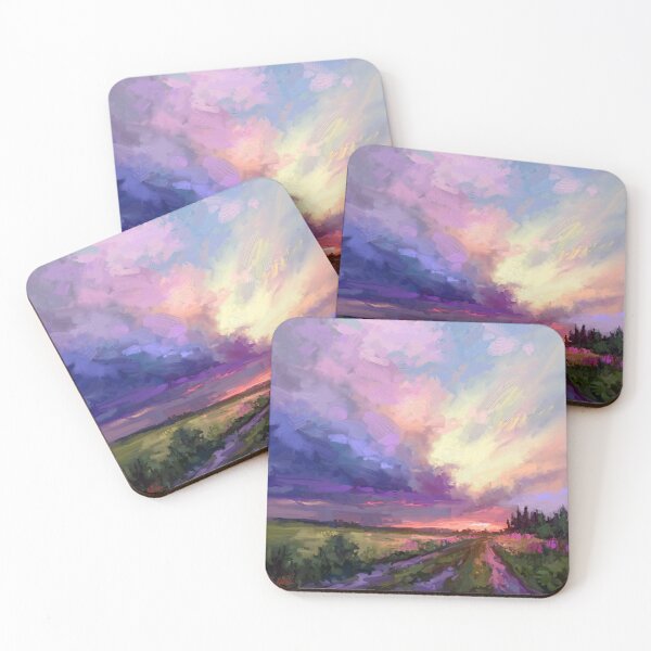 Item preview, Summer storm is coming landscape painting designed and sold by Mikko Tyllinen.