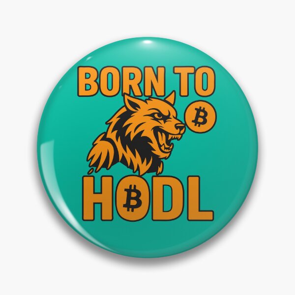 Item preview, Born to HODL – Fierce Bitcoin Wolf Design designed and sold by BitCrop.