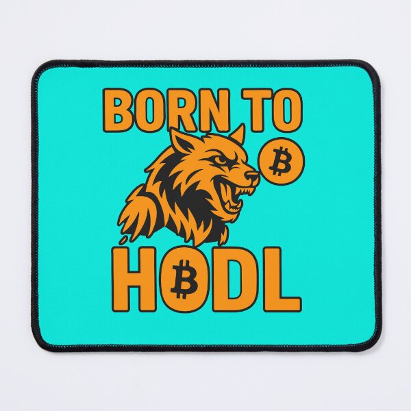 Item preview, Born to HODL – Fierce Bitcoin Wolf Design designed and sold by BitCrop.