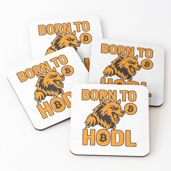 Item preview, Born to HODL – Fierce Bitcoin Wolf Design designed and sold by BitCrop.