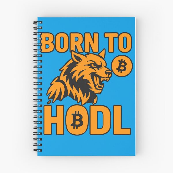 Item preview, Born to HODL – Fierce Bitcoin Wolf Design designed and sold by BitCrop.