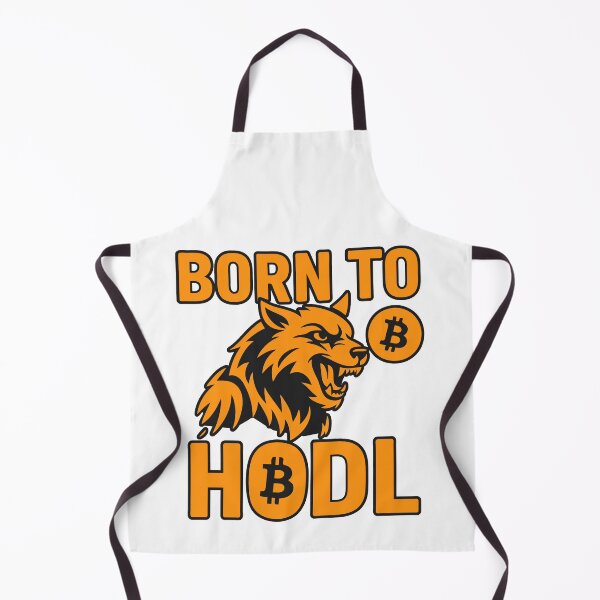 Item preview, Born to HODL – Fierce Bitcoin Wolf Design designed and sold by BitCrop.