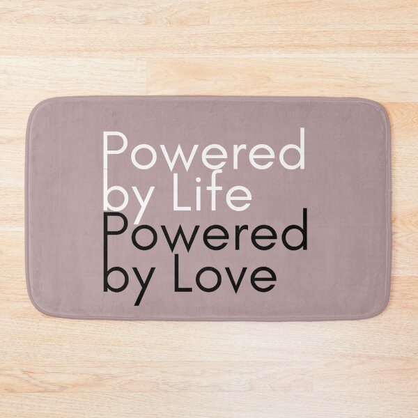 Item preview, Powered by Life – Powered by Love - Modern Motivational Design designed and sold by Vibranta Studio.