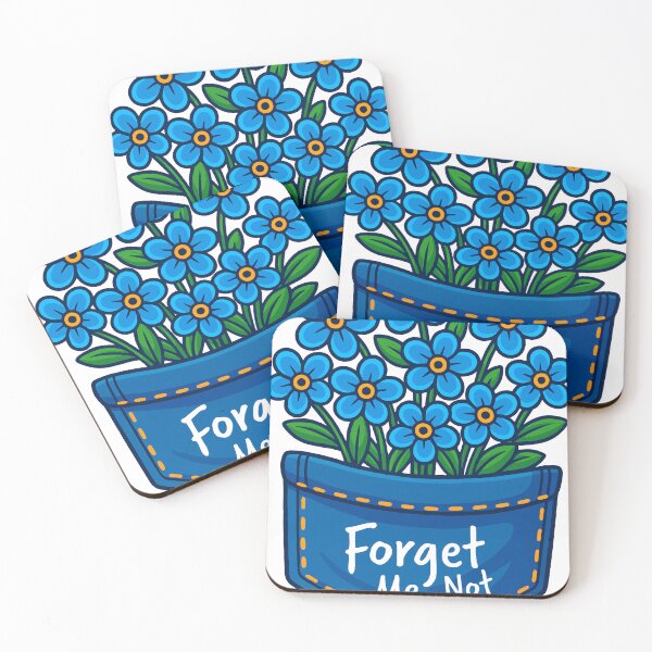 Item preview, Minimal Forget Me Not Pocket Flower Tee designed and sold by AgAndOl.