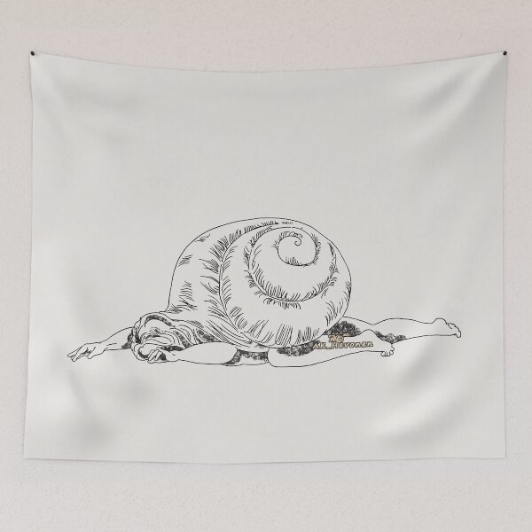 Item preview, Snail Woman, Drawing designed and sold by AK-Hevonen.