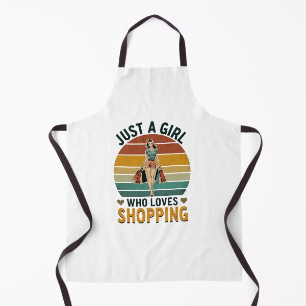 Item preview, Just a Girl Who Loves Shopping Retro Vintage Style Design designed and sold by WHDProduction45.
