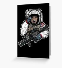 US Space Force Mobile Infantry Unit Illustration 2018 Greeting Card