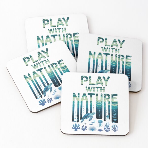 Item preview, Play with Nature – Ocean Life Typography Design designed and sold by Serbin.