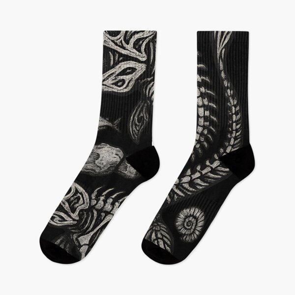 Item preview, Mosasaurus Fossil Tribal Skeleton Design designed and sold by Uglyandcute.