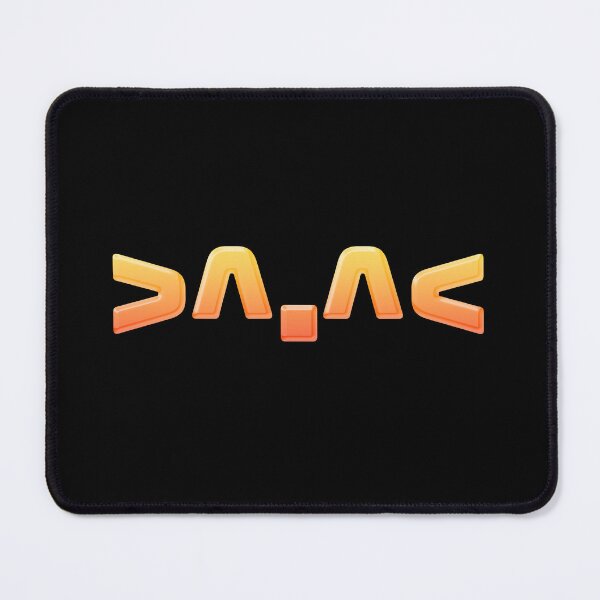 Item preview, >^.^< Cute Happy Cat Asterisks Face Emote in Hot Orange designed and sold by Memes N Lore .