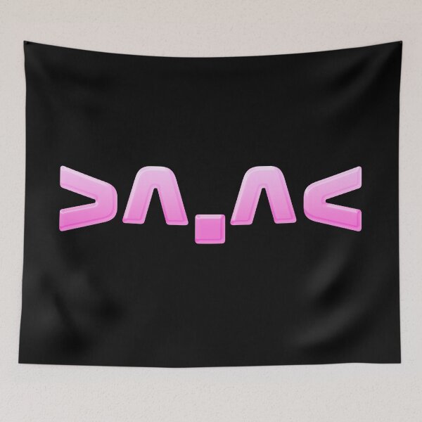 Item preview, >^.^<  Cute Happy Cat Asterisks Face Emote in Pink designed and sold by Memes N Lore .