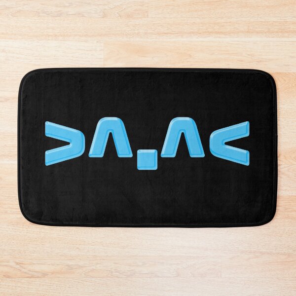 Item preview, >^.^<  Cute Happy Cat Asterisks Face Emote in Aqua Blue designed and sold by Memes N Lore .