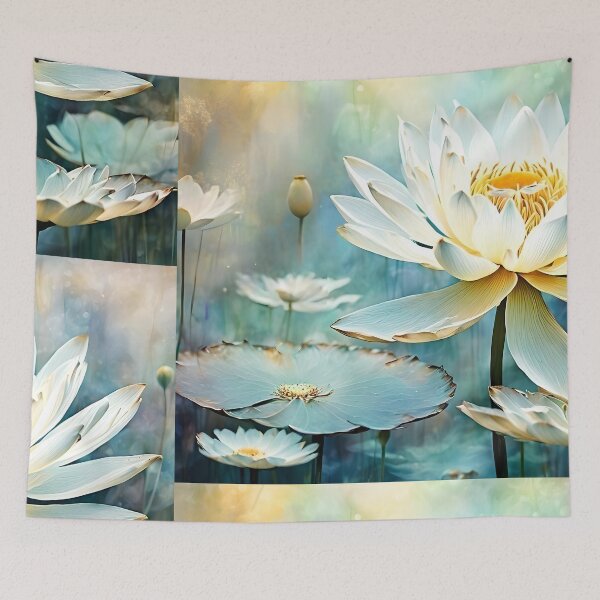 Item preview, Magical White Lotus Flower designed and sold by Lightworker11.