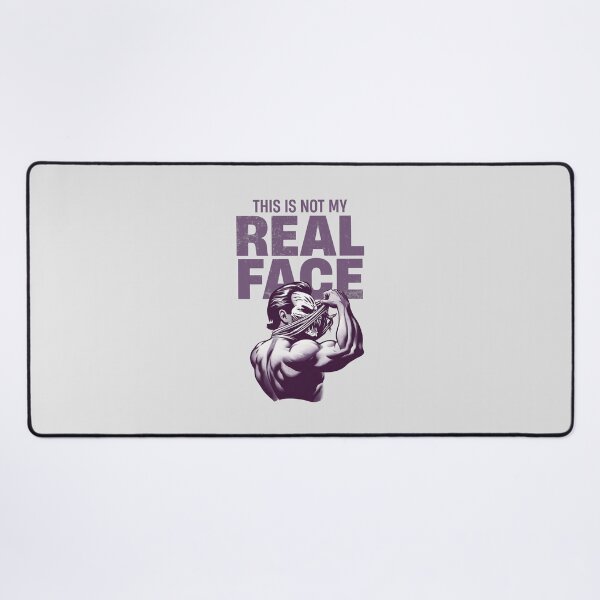 Item preview, THIS IS NOT MY REAL FACE – Sarcastic Muscle Anatomical Mask Off Design | Dark Humor designed and sold by Cree8if.